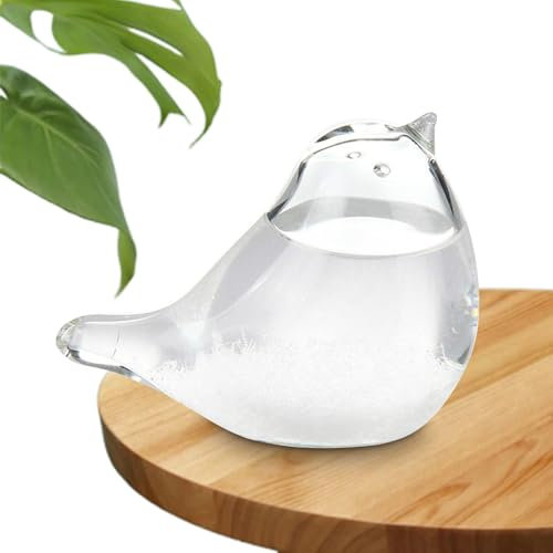 Predictor Del Tiempo De Storm Glass - Pronóstico Del Tiempo Predictor De Storm Glass Forma De Pájaro | Barómetro Meteorológico Storm Glass, Estación De Pronóstico Del Tiempo De Escritorio Para Oficina