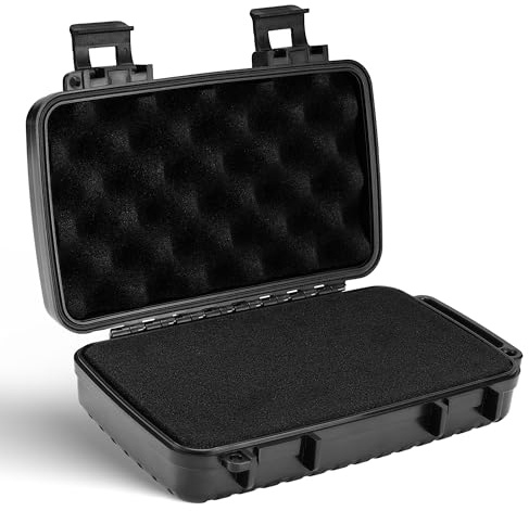 Mecarmy EDC Aufbewahrungsbox – Wasserdichte Box, Stoß- und Druckfeste Versiegelungsbox mit Entnehmbarem Schaumstoff – für Outdoor‑EDC, Werkzeuge & Elektronik – Tragbarer Aufbewahrungskoffer Angelbox