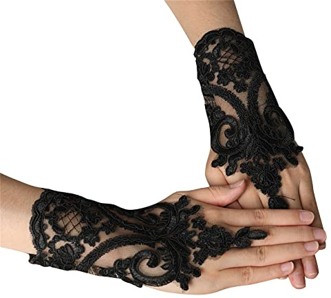 MHADBKH Stickereien Spitzenarmband Vampire Dekore Schmuck Mittelalterlich Stil Braut Handschuhe Für Frauen Steampunk Cosplay Schmuck Schmuck