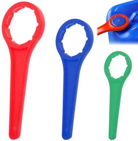 YAYNO 3 pezzi Chiave ad anello Duo DIN 41 DIN 51 DIN 61 pratico apribottiglie piccolo Chiave per tanica Pratica per tanica 5,10,20,25,30 per aprire facilmente i contenitori semplice e pratico