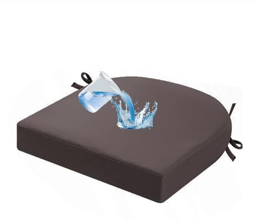 YSZBD Sitzkissen Mit BäNder Stuhlkissen Waschbarer Abziehbarer Bezug Stuhlkissen Outdoor Wasserfest Seat Cushion Stuhlpolster(#11,48x48x8cm)