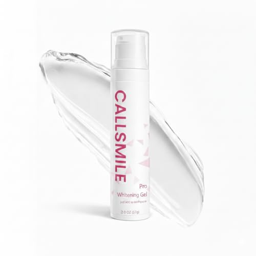 CALLSMILE Pro Teeth Whitening Gel, Professional Grade Hydrogen Peroxide, Permanently Remove Coffee Stains & More, Up to 6 Shades Whiter in 30 Days, 2 oz, 4-6 Month Supply, Easy Use with Any Toothpaste