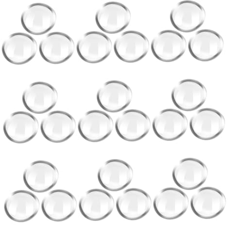 Cabilock 200pièces Perles De Verre Plates Transparentes pour Aquarium Vases Et Décoration De Jardin Galets Décoratifs Verre