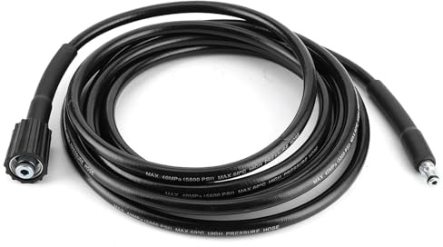Tissting Manguera de Alta Presión 40Mpa M22, Manguera de Lavado de Agua para Máquina de Limpieza LUTIAN YILI 5 Series, 4 Longitudes Diferentes, Instalación Sencilla Sin Herramienta (6m / 19.69 pies)