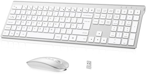 EasyTyping Rechargeable Wireless Keyboard and Mouse - Type with Ease & Double Your Efficiency - High-end Laptop Keyboard Technology -Full Size & Noiseless Design, say goodbye to typing troubles