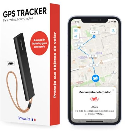 GPS-Tracker Classic Invoxia – Mit 3-Jahres-Abonnement inklusive – Für Autos, Motorräder, Fahrräder, Kinder – Bewegungs- und Neigungsalarme – Bis zu 6 Monate Akkulaufzeit