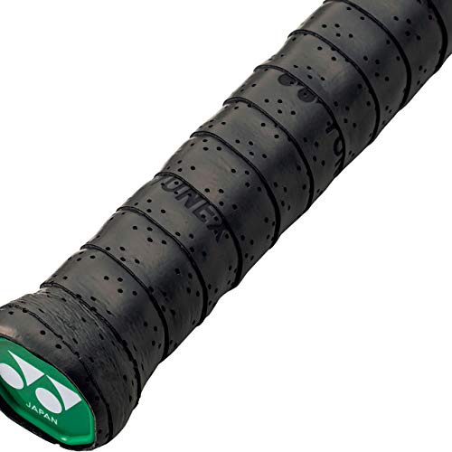 YONEX AC1383 Tennis Badminton Grip Tape, Wet Super Mesh Grip, Pack of 3, Black