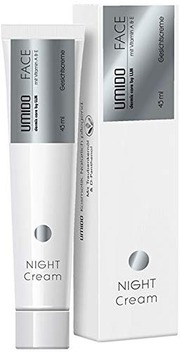 4 Stück Set Aktion UMIDO Gesichts-Creme Set 45 ml Vitamin A & E | Nachtcreme | Feuchtigkeitspflege | Gesichtspflege | Feuchtigkeitscreme