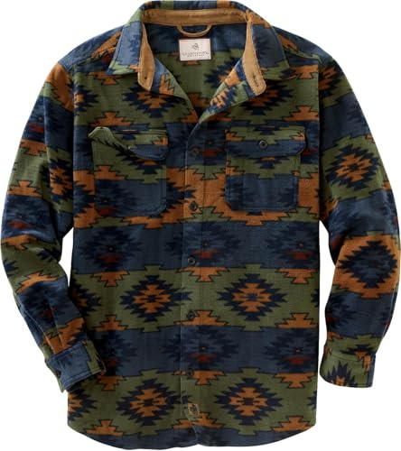 Legendary Whitetails Herren Standard Navigator Fleece-Hemd mit Knopfleiste, Asphalt Ridge, Größe XL