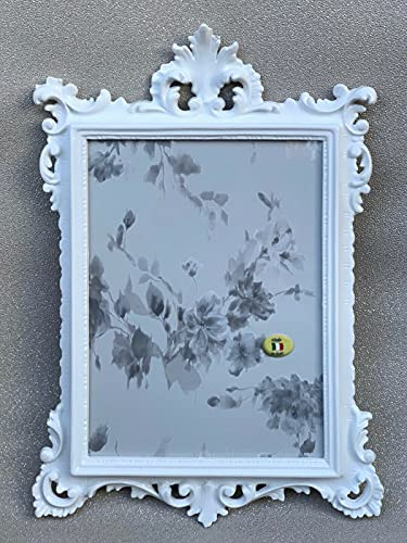 Bilderrahmen Weiß Antik Barockrahmen 36x24cm Fotorahmen Shabby 20x15 Deko Hängerahmen Spiegelrahmen Vintage Landhausstil Prunkrahmen c12M