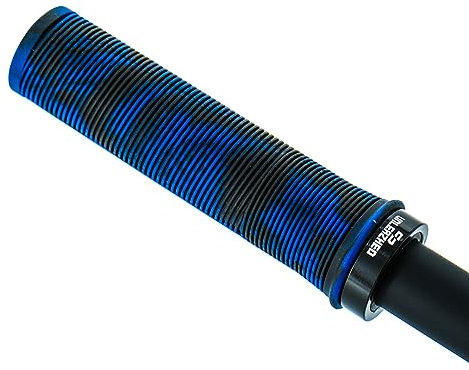 Unleazhed MTB Griffe G1 Blau-Schwarz | Griff-Set für Fahrräder | Twist-Color | Lock-On | rutschfest | Grip-Zone