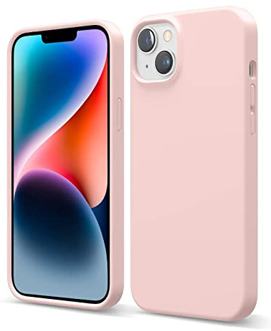 Verco Custodia per Apple iPhone 15 Plus, in gel di silicone [morbida fodera interna] Custodia per iPhone 15 Plus Case antiurto Rosa