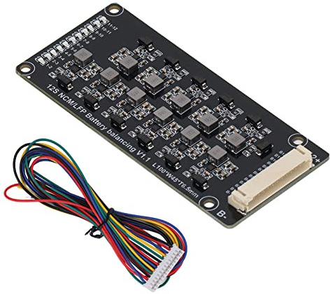 Ecualizador Activo de Batería, 12S 1.2A LFP Ecualizador Activo de Batería Placa de Ecualización de Balanceador de Batería Inductiva, Convertidores de Potencia