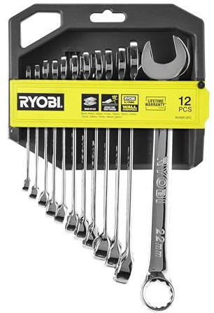 RYOBI RHWR12PC Combination Wrench Set (12 Pieces)