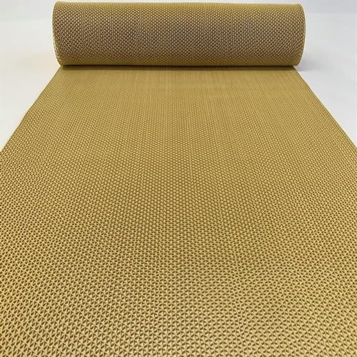 Rutschfeste Drainagematte, kommerzielle PVC-Bodenmatte, Nassbereich-Fußmatte, Bad, Dusche, Bodenmatte, vielseitige Restaurant- und Küchenteppiche for Bar und Restaurant ( Color : Yellow , Size : 0.9x9