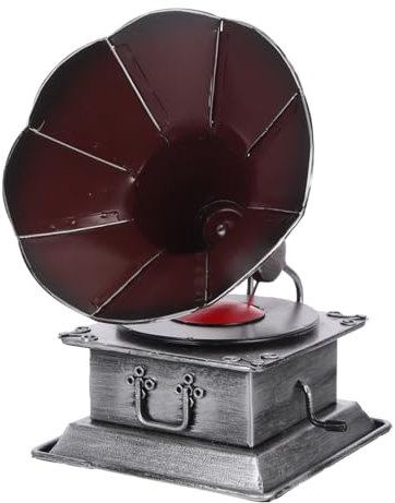 Zerodeko Spielzeuge Grammophon-Verzierung bürodeko büro Dekoration klassisches Retro-Spielzeug Tischzubehör Vintage- Wohnkultur zartes Handwerkliches Desktop-Versorgung