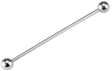 GBJUK Industrial Barbell Scaffold Piercing Bar 316L Surgical Steel 1.6mm x 32mm