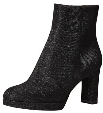 Tamaris Bottes tendance pour femme 1-25077-43, Black Glam, 40 EU