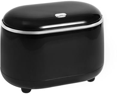 dabinzhijia Cestino Scrivania con Coperchio, Mini Pattumiera da Tavolo, Bidoncino Piccolo, Cestino Spazzatura per Casa, Ufficio, Soggiorno, Cucina, Bagno