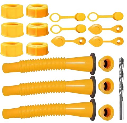 Lot de 3 becs de canette de rechange - Buse flexible pour un facile de l'huile - Becs de canettes faciles à installer - Becs verseurs souples - Débit contrôlé pour la plupart des canettes 1