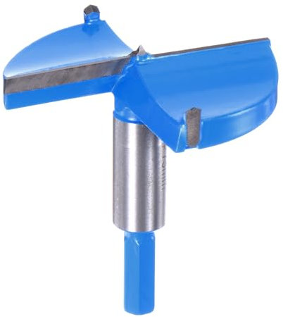 sourcing map Forstner - Brocas hexagonales de 75 mm (2 61/64 pulgadas), vástago hexagonal de 3/8 pulgadas, broca Forstner de carburo para carpintería, herramienta de corte para perforación de