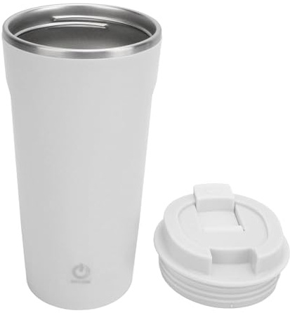 Taza de café con Agitación Automática, Taza Automezclable de Acero Inoxidable Recargable por USB con Tapa, Ideal para Oficina, Automóvil, Uso Doméstico, Taza con Agitación