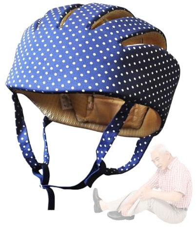 Casco De Seguridad Anticaída Para Ancianos, Gorro Protector Grueso y Suave Ajustable