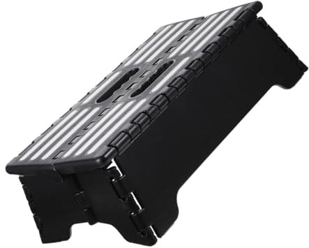 MUCKLILY Foldable Slip Step Ladder for Elderly Portable Half Steps for outside Use