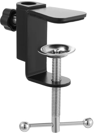 Abrazadera de brazo en forma de C, soporte de mesa para micrófono, abrazadera de montaje de mesa de metal resistente con soporte, brazo de tijera, soporte de brazo, 1 unidad