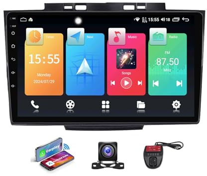 Android 13 Car Stereo 9 Inch Screen Auto Player Built-in 4G WiFi CarPlay DSP GPS Navigation RDS DAB+ Radio BT 5.0 Support Camera DVR for Great Wall Hover Haval H5 2010-2017(NF-2)