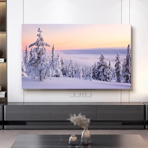 HSTANGKY Funda Protectora De TV Para Interiores De 32-80 Pulgadas Funda Moderna A Prueba De Polvo Y Protección Solar Para Televisores LCD/LED-Snow2||40-43inch