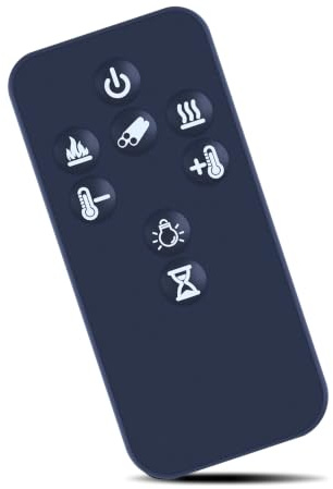 MOVHEIYL Replacement Remote Control fit for DIMPLEX ECO LED Electric Wall Mounted Insert Fireplace SP16 E, SP16UK-E, SP16EU-E, SP16-EU