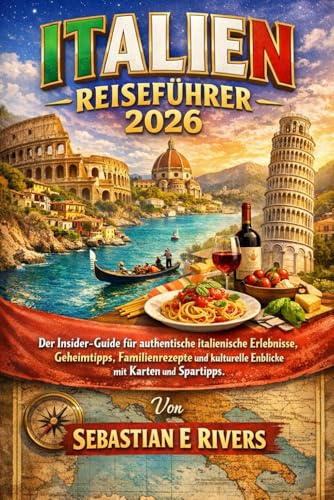 ITALIEN-REISEFÜHRER 2026: Der Insider-Guide für authentische italienische Erlebnisse, Geheimtipps, Familienrezepte und kulturelle Einblicke mit Karten und Spartipps.