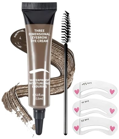 De Tinte Para Cejas Tridimensional, Máscara De Pestañas Natural Para Cejas Con Pincel, Gel Fijador De Maquillaje, Resistente Al Agua A Prueba De Sudor, De Larga Duración, 15 Ml