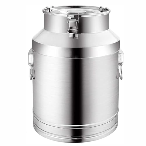 Milk Churn Planter Outdoor Large Milk jugs Large with lids Pot Bucket Canister with Silicone Seal Lid Transport Jug,capacity-5Liters