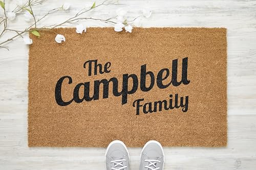Active Window Films Personalised Genuine Coir Door Mat/Heavy Duty Home Entrance Matting Large (Style 7)