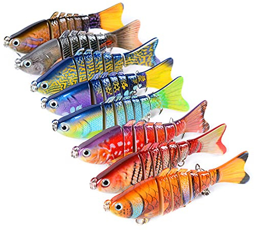 Joyeee leurre de pêche Pour la truite, Leurre Peche swimbait crankbait Pour Carnassier Poisson, Brochet, Truite, appât artificiel Pour la truite, Fishing Lure Pike Bait Set