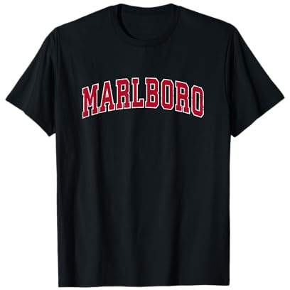 Marlboro New Jersey NJ Vintage Sports Design rot T-Shirt
