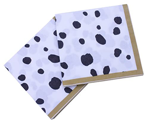 Healeved 40blätter Servietten Mit Kuhmuster Einwegpapierservietten Bedruckte Party-servietten Aus Zellstoff Pro Packung Dekoratives Accessoire Für Feiern