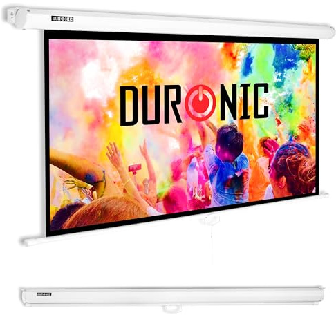 Duronic MPS90 16/9 WE Ecran de Projection TV Home Cinema 90 Pouces