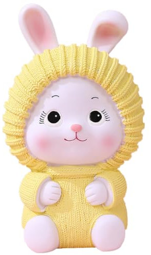 JAWSEU Sparschwein, Spardose Kinderbank Cartoon Hase Sparschwein Kinder Hase Spardose Sparbüchse Münzbox Sparschwein Kinder Bruchsichere Spardose Plastik Hase Geldbank Spielzeug Geschenk für Kinder
