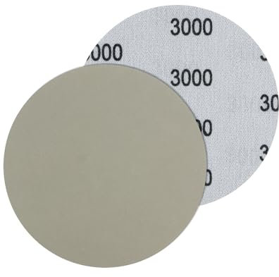 Bolatus 5 pezzi carta vetrata 125 mm, grana 3000, dischi abrasivi asciutti bagnati, rotondi, levigatrici orbitali per auto, metallo, legno