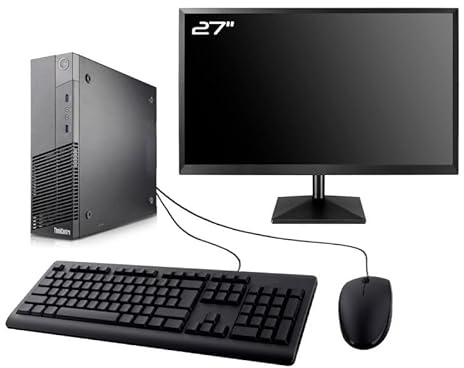 Lenovo PC M93p SFF Ecran 27 Intel I3-4130 RAM 8Go SSD 2To W11 WiFi