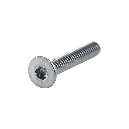 Schrauben M2 Sortiment 304 Edelstahl M2 304 Edelstahlschrauben mit Sechskantmuttern Unterlegscheiben Sortiment Befestigungselemente M2 Zylinderkopfschrauben (C: Flacher Kopf)