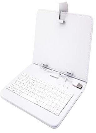 Artibetter Funda Protectora De Teclado para Tablet Pc Soporte y Protector De Pantalla Blanco