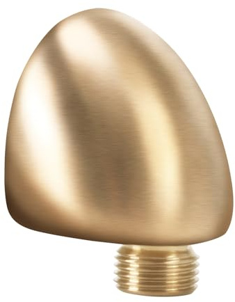 50560-CZ-PR Wall Supply Elbow For Hand Shower Elbow Adapter,Water Supply Elbow For Hand Shower,Wall-Mount Supply Wall Elbow For Hand Held Shower Elbow Adapter,Lumicoat Champagne Bronze
