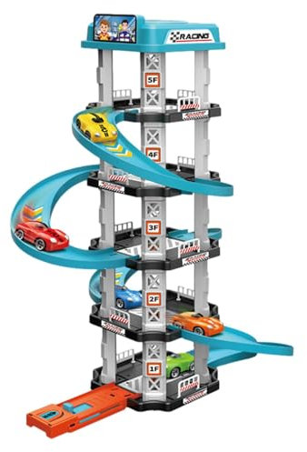 Giocattolo Per Garage Per Auto - Set Da Gioco Per Pista Da Corsa Con Garage | Giochi Di Macchine Prescolari | Giocattolo Di Avventura Per Parcheggio In Garage Per Auto | Set Da Gioco Per Veicoli
