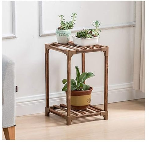 Estante de escalera de esquina, soporte for plantas de interior, soporte for flores, soporte for macetas de madera, estante de exhibición for flores, soporte for macetas, materiales de madera, diseño