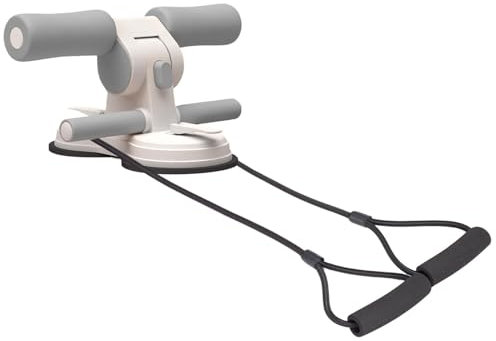 Generic Sit-Up-Fußhalter, multifunktional, elastisches Zugseil, Saugnapf, Krafttrainingsgerät, verstellbarer Beintrainer für Fitness, Gewichtsverlust, Training, Yoga, 1 Set, 28 x 21,5 cm
