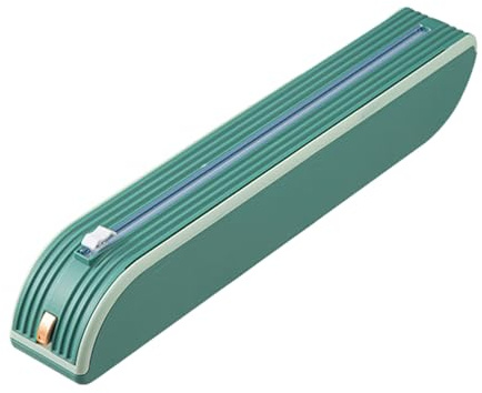 Zymoplas Dites Adieu pour aux déchirures à la Main et évitez Le gaspillage grâce à Un Coupe-Film Pratique, Outil de réfrigérateur Aspiration magnétique ABS, Vert foncé